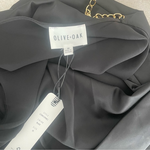 Olive + Oak Black Plus Sleeveless Dress Size 3X - Picture 3 of 7